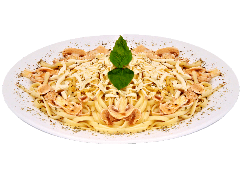 Tallarín en crema de leche